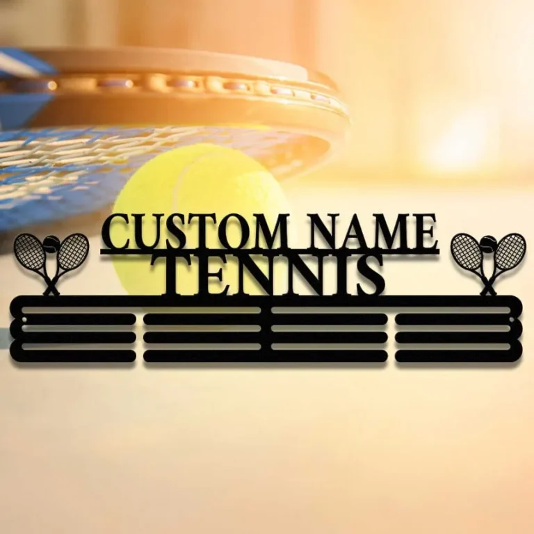 Tennis Award Display, Custom Tennis Medal Hanger Display, Personalized Name Tennis Boy Medal Hanger, Sport Medal Hanger Tennis Award Display