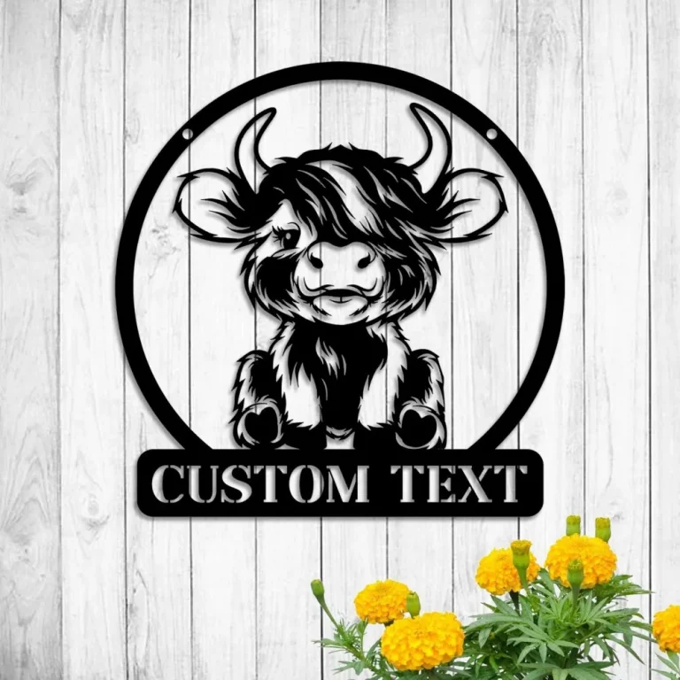 Buffalo Farm Sign, Custom Cow Farm Metal Wall Art, Cow Farm Sign, Personalized Cow Farm Metal Sign, Cow Farm Gift, Cow Farm Lover, Cow Farm