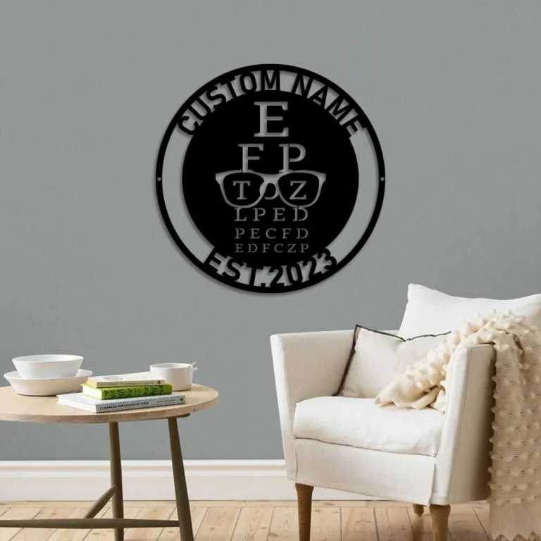 Personalized Eyeglasses Metal Wall Art, Doctor Gift, Retirement Gift, Optometrist Office, Decor Eyewear Store Wall Decor, Eye Doctor Gifts