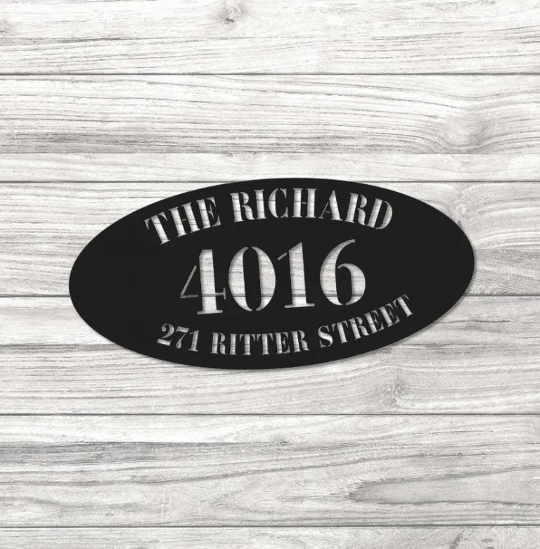 Oval Address Sign, Address Numbers, Oval House Numbers, Custom Address Sign, Personalized Oval Address Sign, Address Sign, Address Gift