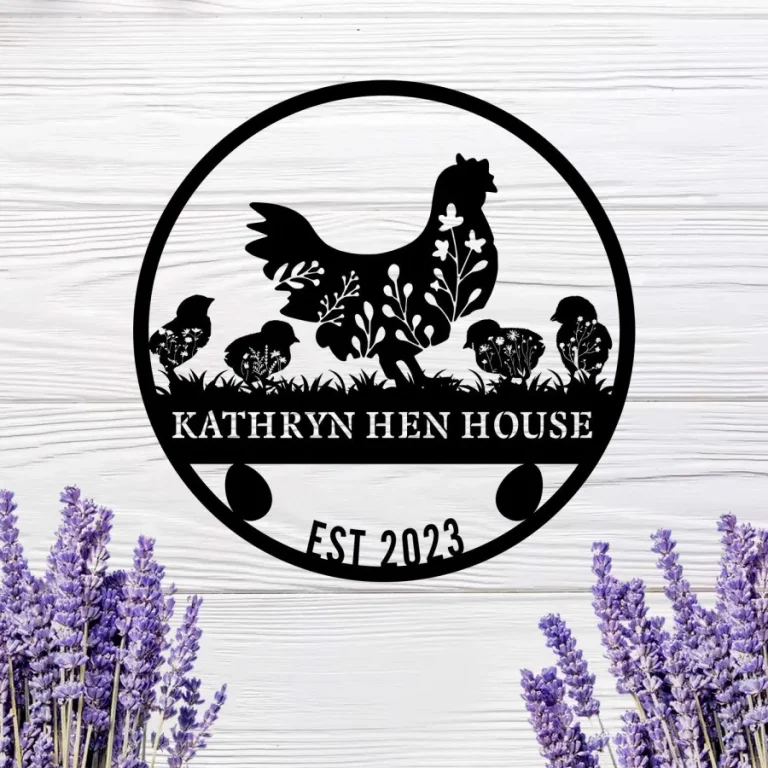 Custom Chicken Farm Metal Sign, Hen House Coop Sign, Our Little Coop Sign Metal Sign, Metal Chicken Coop Sign, Custom Chicken Coop Sign