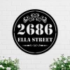 Personalized Circle Address Sign, Circle Address Sign, Address Numbers, Circle House Numbers, Custom Address Sign, Address Sign, Address Gift