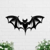 Floral Bat Metal Wall Art, Halloween Bat Sign, Halloween Bat Gift, Halloween Bat Sign, Home Decor, Animal Wall Art, Halloween Decor