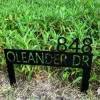 Personalized Gardener Name Sign, Lawn Address Monogram Metal Sign, Custom Address Sign, Address Sign, Garden Yard Art Decor, Yard Sign