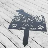 Custom Metal Pet Memorial Stake, Garden Stake For Loss Of Pet, Personalized Dog Memorial Stake, Garden Stake For Loss Of Pet, Dog Garden Decor