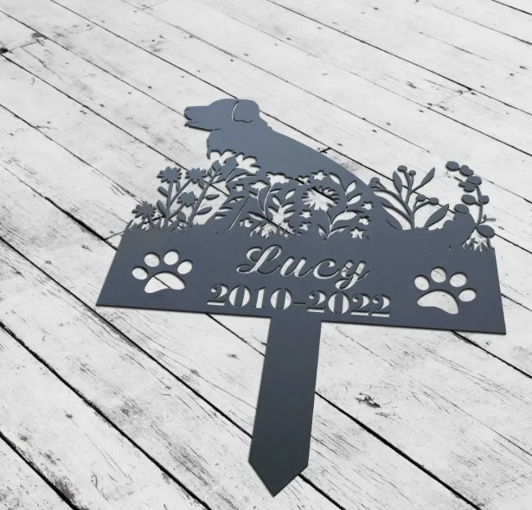 Custom Metal Pet Memorial Stake, Garden Stake For Loss Of Pet, Personalized Dog Memorial Stake, Garden Stake For Loss Of Pet, Dog Garden Decor