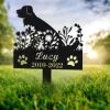 Custom Metal Pet Memorial Stake, Garden Stake For Loss Of Pet, Personalized Dog Memorial Stake, Garden Stake For Loss Of Pet, Dog Garden Decor