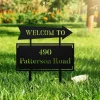 Personalized Address Yard Sign, Custom Lawn Address Metal Sign, Garden House Number Sign, Housewarming Gift, Lawn Mounted Metal Address Stake