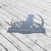 Custom Dog Metal Sign, Metal Dog Decor, Dog On Moon Decor, Home Decor, Dog Wall Decor, Garden Sign, Gift For Pet, Dog Name Sign, Dog Lover Gift