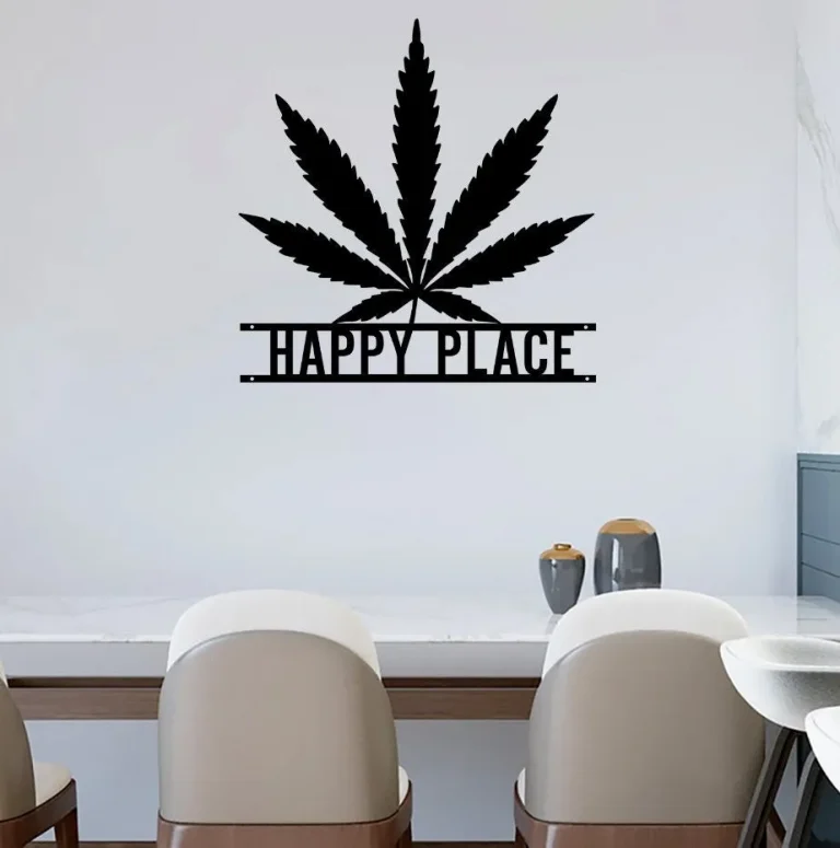 Personalized Weed Metal Wall Art, Marijuana Sign Decoration, Culture Smoking Cigarette, Custom Cannabis Sign Weed Sign Birthday Gift