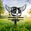 Guinea Pig Memorial Metal Stake Custom, Pet Loss Bereavement Stake, Pet Grave Stake, Guinea With Wings, Guinea Pig Remembrance Grave Marker