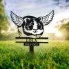 Guinea Pig Memorial Metal Stake Custom, Pet Loss Bereavement Stake, Pet Grave Stake, Guinea With Wings, Guinea Pig Remembrance Grave Marker