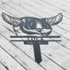 Guinea Pig Memorial Metal Stake Custom, Pet Loss Bereavement Stake, Pet Grave Stake, Guinea With Wings, Guinea Pig Remembrance Grave Marker