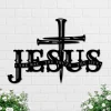 Jesus The Way The Truth The Life Metal Wall Art, Christ Sign Home Decor God Faith Decoration Religious Lord Housewarming Xmas Gifts