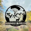 Custom Parachuting Skydiving Metal Sign, Parachuting Skydiving Monogram Metal Sign, Skydiving Wall Hanging For Decoration, Parachuting Sign