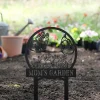 Custom Garden Metal Sign, Personalized Metal Garden Sign, Garden Decor, Garden Sign, Garden Gift, Custom Garden Name Metal Art, Grave Marker