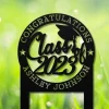 Custom Metal Graduation Metal Stakes, Class Of 2023 Grad Yard Decor, 2023 Graduation Decoration, Class Of 2023 Decor, Metal Yard Sign