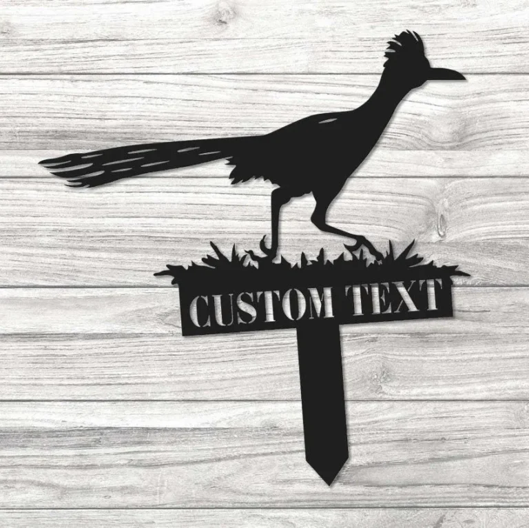 Metal Roadrunner, Custom Roadrunner Metal Sign, Rustic Roadrunner Yard Sign, Roadrunner Farm Field Stake, Roadrunner Garden Decor, Garden Gift