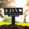 Personalized Dog Memorial Cross, Stake Dog Memorial Plaque With Stake, Dog Burial Stake, Pet Cross Metal Dog, Memorial Stake Metal Grave