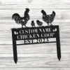 Personalized Chicken Farm Metal Sign, Farm Coop Sign, Family Name Metal Sign For Farm House, Hen House Coop Sign, Custom Chicken Farm Sign