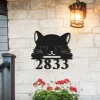 Cat House Number Sign Cat House Address Sign Custom Door Number Sign Cat Welcome Sign Housewarming Gift Gift For Cat Lovers House Number