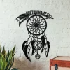 Dream Catcher Metal Wall Art, Metal Wall Art, Dreamcatcher Sign, Boho Decor, Dream Catcher, Bedroom Decor, Bed Decor, Metal Dreamcatcher