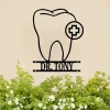 Custom Dentist Tooth Metal Wall Art, Dentist Tooth Gift, Dental Assistant Gifts, Dentist Office Decor, Tooth Sign, Dental Student Gift