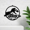 Custom Dinosaur Metal Sign, T-rex Dinosaur Metal Wall Art, Tyrannosaurus Sign, Custom T-rex Sign, Kids Room Decor, Dino Lover Gift For Children