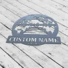 Custom Lake House Metal Sign, Custom Lake House Name Sign, Forest Lake Sign, Lake House Decor, Outdoor Sign, Front Porch Decor, Camping Sign