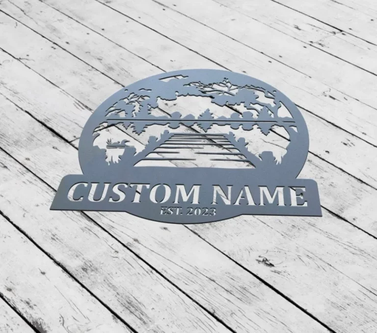 Custom Lake House Metal Sign, Custom Lake House Name Sign, Forest Lake Sign, Lake House Decor, Outdoor Sign, Front Porch Decor, Camping Sign