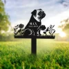 Personalized Dog Memorial Stake, Remembrance Stake, Pugs Stake, Pugs Lover, Metal Stake, Pugs Dog, Sympathy Sign, Pet Grave Marker, Dog Memorial