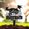 Custom Border Collie Memorial Stake Sign, Pet Loss Gift, Sympathy Sign, Remembrance Stake, Pet Grave Markers Sign, Metal Sign With Stake