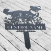 Custom Border Collie Memorial Stake Sign, Pet Loss Gift, Sympathy Sign, Remembrance Stake, Pet Grave Markers Sign, Metal Sign With Stake