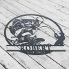 Fishing Metal Sign, Fishing Gift For Men, Men Cave Sign, Fisherman Gift, Custom Fish Name Sign, Bass Fishing Sign, Personalized Fish Wall Art