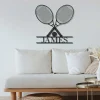 Custom Tennis Metal Wall Art, Personalized Tennis Monogram, Tennis Player Sign, Tennis Player Gift, Tennis Gifts, Tennis Sign, Tennis Lover Gift