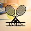 Custom Tennis Metal Wall Art, Personalized Tennis Monogram, Tennis Player Sign, Tennis Player Gift, Tennis Gifts, Tennis Sign, Tennis Lover Gift