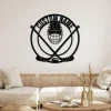 Personalized Hockey Monogram Sign, Sticks Helmet Room Decor Gift For Hockey Player, Gifts For Hockey Lover, Ice Hockey Home Decor, Ice Hockey