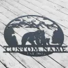 Personalized Bear Metal Sign, Custom Bear Sign, Outdoor Metal Sign, Gifts, Christmas, Metal Sign, Bear, Custom Metal Sign, Metal Signs