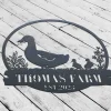 Custom Duck Sign, Duck Coop Sign, Duck Farm Sign, Duck Gifts For Dad, Duck Farmhouse Decor, Personalized Family Name Sign, Last Name Sign