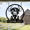 Buffalo Farm Sign, Custom Cow Farm Metal Wall Art, Cow Farm Sign, Personalized Cow Farm Metal Sign, Cow Farm Gift, Cow Farm Lover, Cow Farm