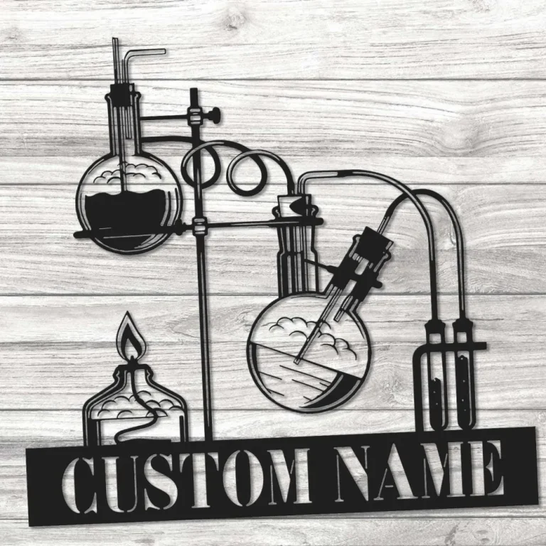 Custom Chemistry Teacher Metal Sign, Chemistry Gift, Science Teacher Sign, Chemist Name Sign, Science Home Decor, Chemistry Lover Laboratory