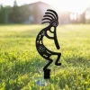 Kokopelli Metal Garden Stake, Kokopelli Metal Sign With Stake, Outdoor Decor, Kokopelli Wall Decor, Garden Decor, Patio Decor, Garden Sign