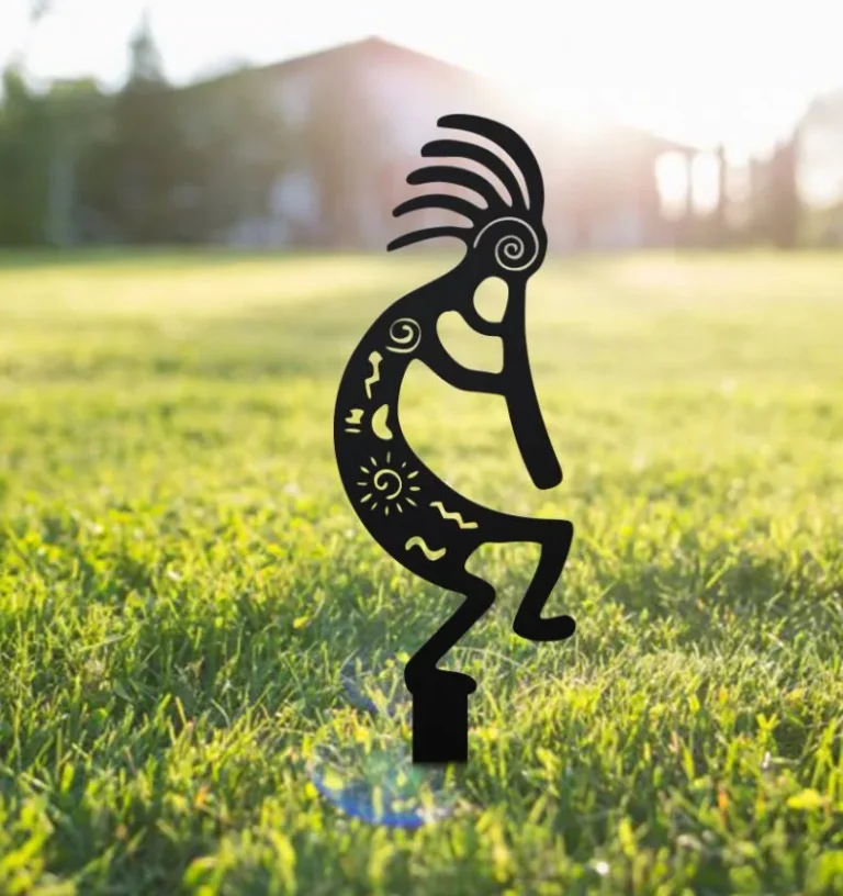 Kokopelli Metal Garden Stake, Kokopelli Metal Sign With Stake, Outdoor Decor, Kokopelli Wall Decor, Garden Decor, Patio Decor, Garden Sign