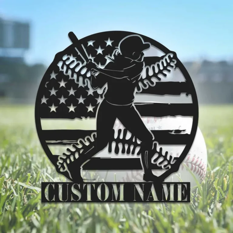 Personalized Softball Metal Sign, Custom Softball Name Sign, Game Room Decor, Softball Lover Gift, Gift For Her, Gift For Daughter, Softball Sign