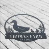 Custom Duck Sign, Duck Coop Sign, Duck Farm Sign, Duck Gifts For Dad, Duck Farmhouse Decor, Personalized Family Name Sign, Last Name Sign