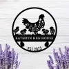 Personalized Hen House Coop Sign, Family Chicken Name Sign, Custom Eggs Farmhouse Name Sign, Chicken Farm Metal Art, Our Little Coop Sign