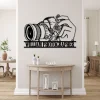 Personalized Camera Metal Wall Art, Camera Metal Sign, Camera Decor, Custom Photographer Metal Sign, Photo Studio Decor, Photography Lovers Gift