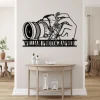Personalized Camera Metal Wall Art, Camera Metal Sign, Camera Decor, Custom Photographer Metal Sign, Photo Studio Decor, Photography Lovers Gift