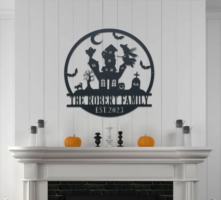 Happy Halloween Metal Sign - Halloween Door Metal Sign - Halloween Gift -halloween Decor - Halloween Sign - Halloween Sign Decor- Gift