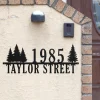 Custom Modern Address Sign, House Numbers, Mid Century Metal House Number Sign, Address Number Sign, , Housewarming Gift, Outdoor Sign